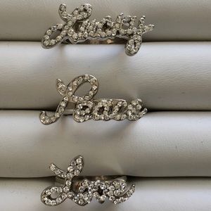 ❗️FINAL PRICE ❤️ LOVE ❤️ Swarovski Crystals Ring